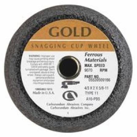 Carborundum Carborundum 481-05539509166 Flaring Cup Wheels; 4 in. Dia; 2 in. Thickness; Type 11 481-05539509166